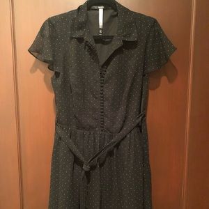 Kensie Black Polka Dot Dress